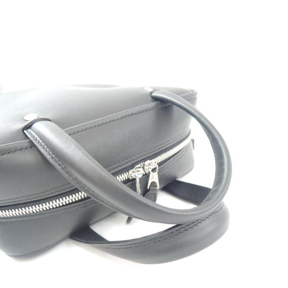 Balenciaga Triangle Leather Solid Square Bag Black - image 4